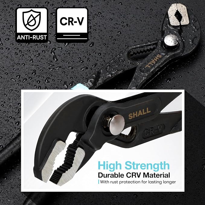 SHALL Water Pump Pliers & Wrench Set