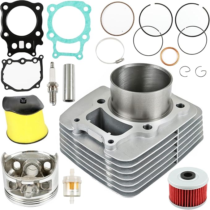 GXYWADY Cylinder Piston Rings Gasket Kit Set Replacement for Honda Rancher Trx350 TRX 350 2000 2001 2002 2003 2004 2005 2006 Big Bore 355cc