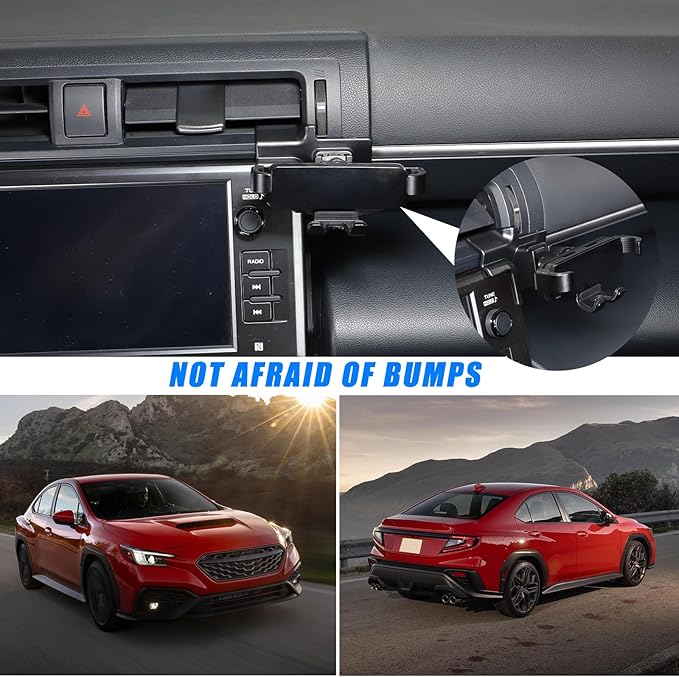 HAPPYHORSE Car Phone Mount Compatible with Toyot@ 86/Subaru BRZ 2022-2024 Car Central Control Right Side Mobile Phone Bracket Phone Holder Phone Mount with Self-Adhesive Base Accessories (Type B)