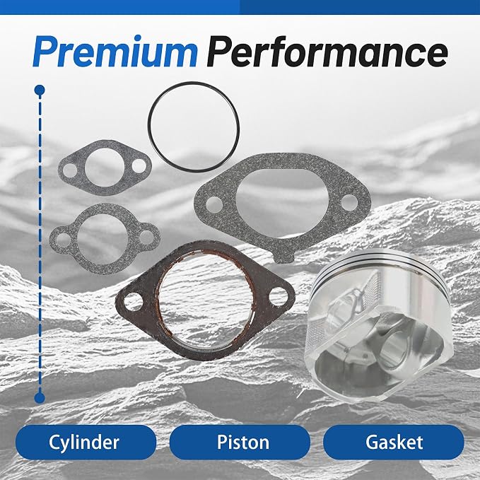 WFLNHB Cylinder Piston Gasket Kit Replacement for Polaris Ranger 500 Sportsman 500 Scrambler 500 Replacement for 3086811 3089256 3085369