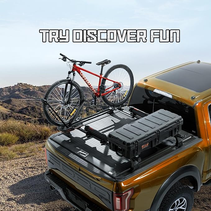 Adjustable Truck Bed Rack Cross Bars,Compatible with Full-Size Trucks with Retractable Hard Tonneau Covers|Length 71"|2PCs|Made of high-Strength Aluminum Alloy