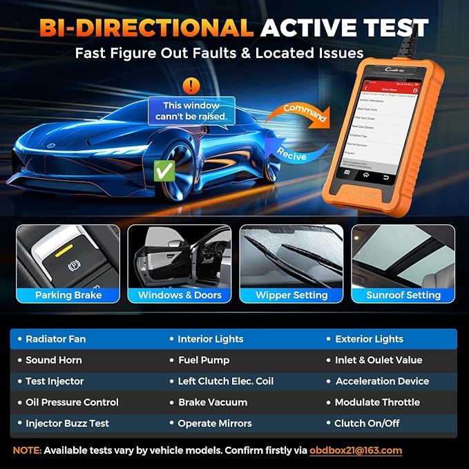 LAUNCH Creader Elite for Land Rover Jaguar OBD2 Scanner, Full System Diagnostic Tool, Bi-Directional Scan Tool, All Reset Services, Active Tests, Height Calibration, Auto VIN, Lifetime Free Update