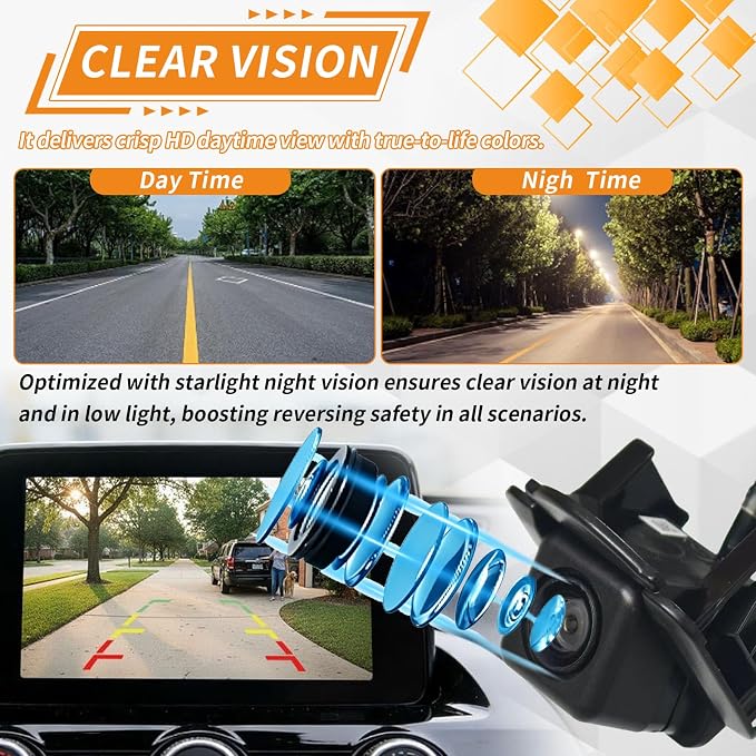K015-67-RC0A Rear Backup Camera Compatible with 2013-2016 Mazda CX-5 Reverse Camera Replace K01567RC0A MA1960108 K01567RC0, Park Assist Cameras