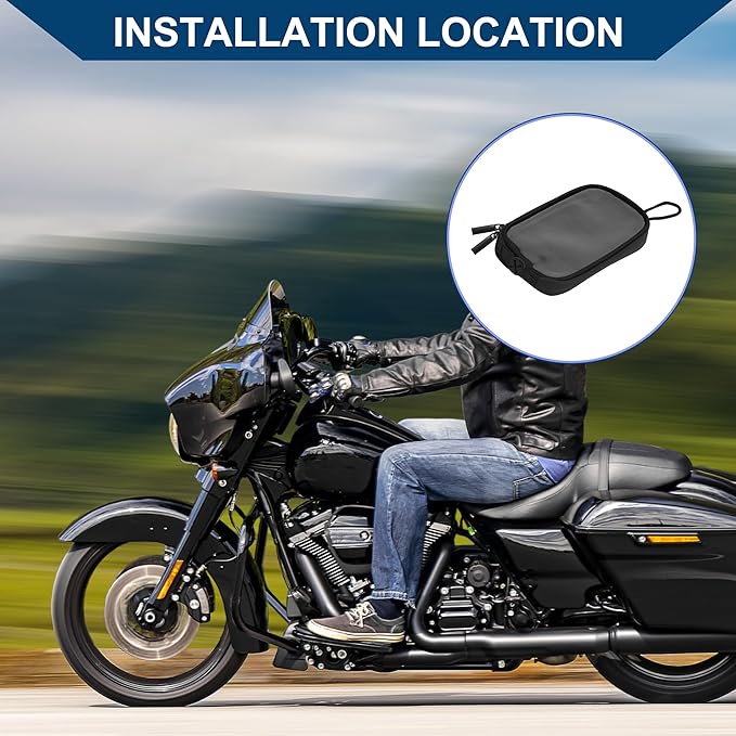 Motorcycle Tank Bag/for Motor Bike/PU Leather / 1 Pc Black