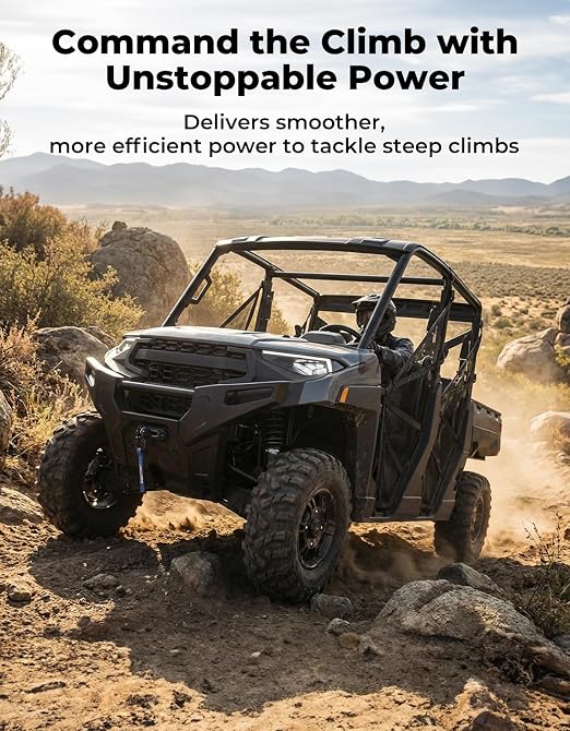 KEMIMOTO UTV Drive Belt Replace OEM #3211186 Compatible with Polaris Ranger 1000 XP Crew/PRO XD 2018+, Polaris Xpedition, RZR XP / 4 1000 2024+, 5-Layer Durability Transmission Clutch Belt
