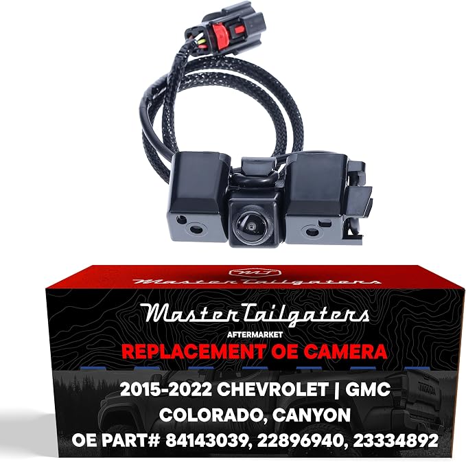 Master Tailgaters Replacement for GMC Canyon (2015-2022) / Chevrolet Colorado (2017-2021) w/o HD RearVision Backup Camera OE Part # 84143039, 22896940, 23334892