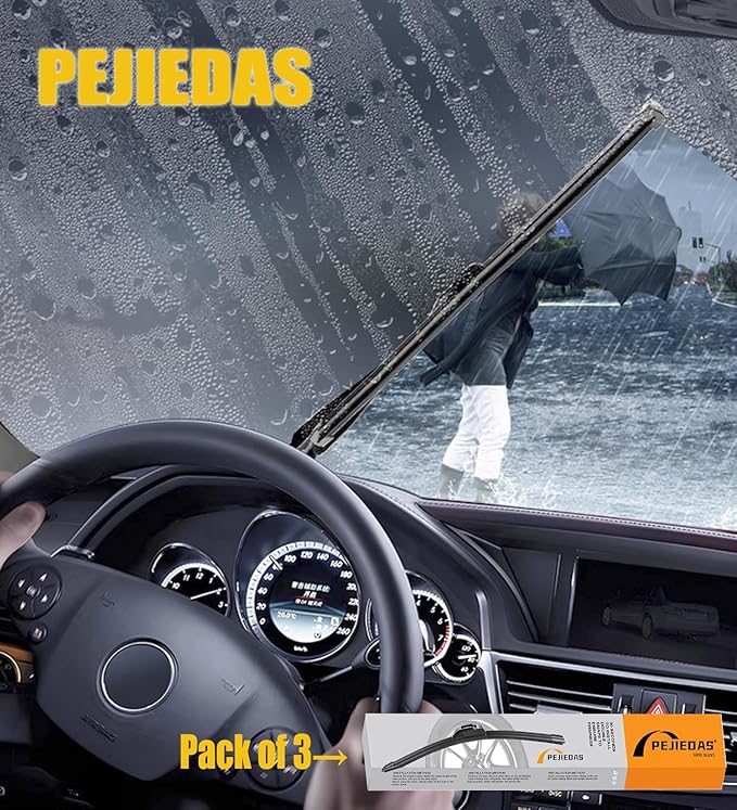 4 Wiper Blades for Toyota FJ Cruiser 2007-2014, Front Wiper Blades + Rear Wiper Blade, OE Original Style (16" + 14" + 14"+ 10 - Pack of 4)
