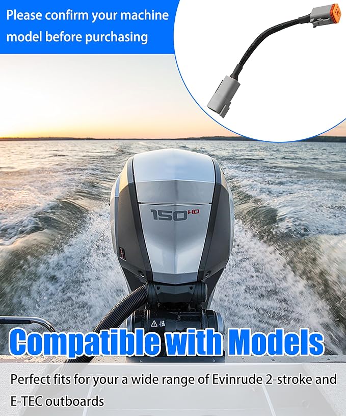 586551 Diagnostic Cable Compatible with Evinrude Outboard Engines, Marine Tool for ECU Communication, Plug & Play