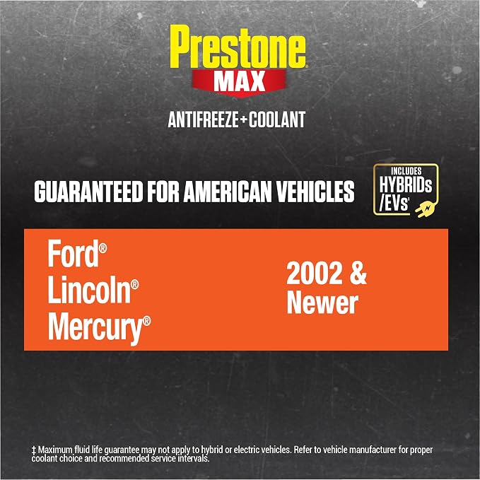 Prestone MAX Orange 50/50 Antifreeze Automotive Coolant, Pack of One