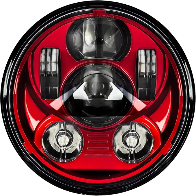 Eagle Lights Indian Scout Red Headlight Kit - Fits 2014 to Current Scout, 60, and Bobber