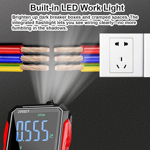 2026 Upgraded FS899L Digital Multimeter, Color Screen, USB-C with 16pcs Silicone Multimeter Test Leads Kit, Rechargeable, Auto-Ranging, 6000 Counts True RMS AC/DC Voltage, NCV, Capacitance Tester.