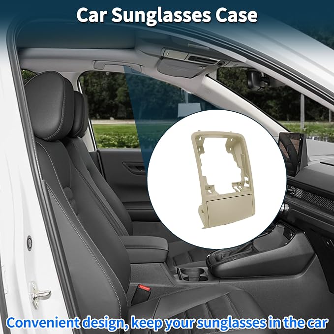 Car Sunglasses Case for Volkswagen Jetta/for Vento MK6 2011-2014 Eyeglasses Holder Storage Box ABS Beige 1 Pc