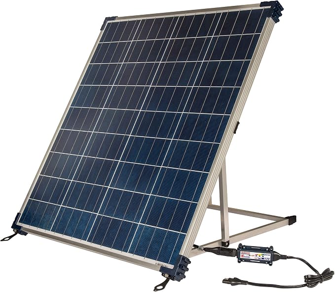 Optimate Solar 60W Travel kit, TM523-6TK, 6-Step 12V 5A Weatherproof Solar Battery Saving Charger & maintainer