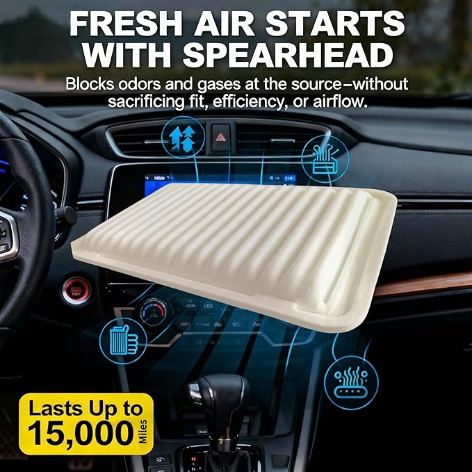 Cabin Air Filter Replacement with Activated Carbon for Cabin Air Freshening, Fits 2003-2008 Toyota Corolla/Matrix/Pontiac Vibe, 2013+ Scion FR-S/Subaru BRZ/Toyota 86