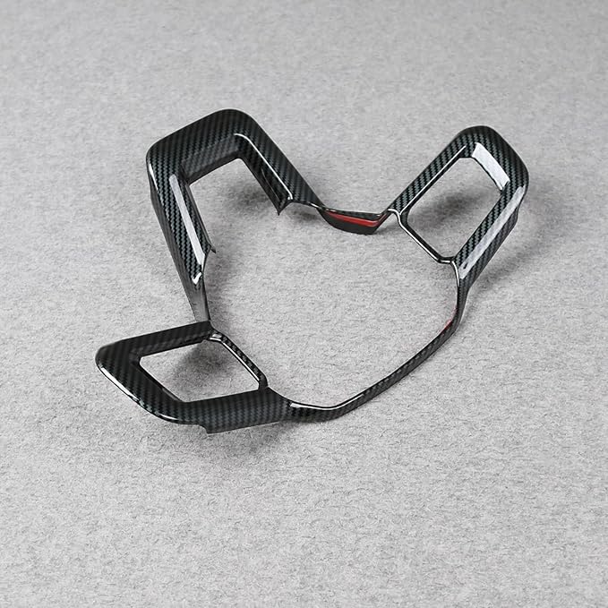 for Ford New Mustang 2024 2025 2026 Wheel Steering Trim Panel Cover Trims ABS Carbon Fiber Pattern