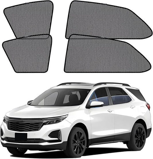 ZATOOTO Car Window Shades for Equinox 2018-2024, Car Window Cover for Baby Sun Shade Blocker Breathable Mesh Reduce UV Rays and Heat Insulation, Privacy Protection for Camping Rest