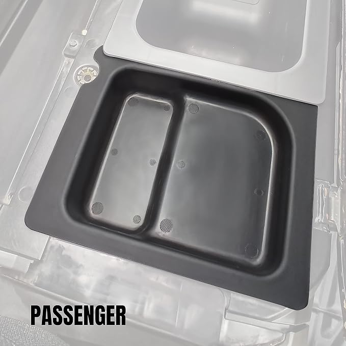 Left & Right Under Seat Storage Box for Polaris Ranger 570 Mid-Size, Underseat Storage Bin Set Organizer Tray for Polaris Ranger 500 570 Mid Size 50" Wide 2015-2021 Accessories (2PCS)
