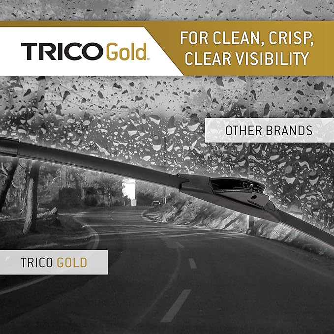 TRICO Gold™ (18-2618) 26 & 18 Inch Pack of 2 Automotive Replacement Windshield Wiper Blades for My Car Super Premium All Weather Beam Blade for Select Vehicle Models