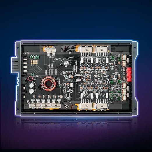 VEVOR 4 Channel Car Audio Amplifier 2 Ohm Stable Bridgeable Class A/B Full Range Amp Max Power 4 x 250W @ 4 Ohm / 4 x 500W @ 2 Ohm for Car SUV Truck Off-Road