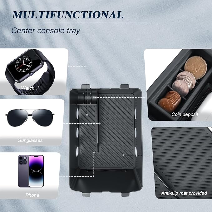 BIBIBO 4Packs for 2026 Hyundai Palisade Center Console Organizer 2026 Hyundai Palisade Calligraphy Console Tray 2026 Palisade Console Insert Tray 2026 Palisade (ONLY FIT Palisade Calligraphy)