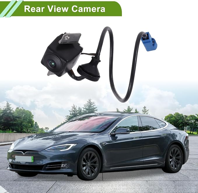 Car Park Assist Camera Rear View Backup Reverse Camera for Tesla Model S 85 2012-2018 No.1006773-00-EAA/1006773-00-E/1006773-00-F/1006773-00-D 1 Pc