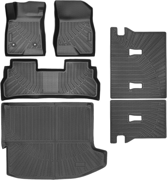 Floor Mats & Cargo Liner Custom Fit for Chevy Trax 2024 2025 Floor Mats & Cargo Liner with Backrest Mat Full Set All Weather Protection TPE for Chevy Trax Accessories