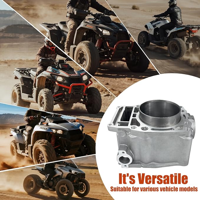 92mm Bore Cylinder Piston Ring Gasket Top End Rebuild Kit Compatible with Polaris Ranger Sportsman Scrambler 500 1996-2012 3087221 3085526 3085634
