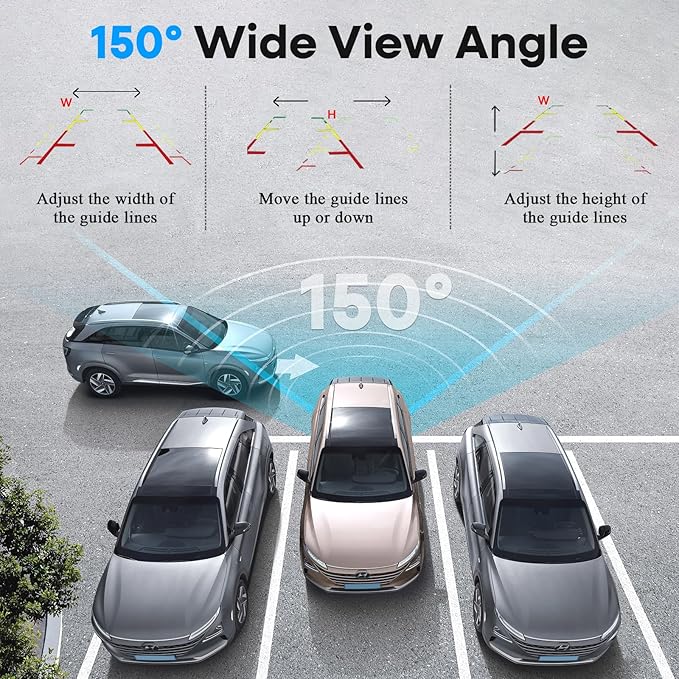 Backup Camera Ease Install for 2 Cars - 2-Pack, Plug & Play, HD 1080P Rear View Camera Kit, Waterproof, Night Vision for Car, Truck, SUV, Van