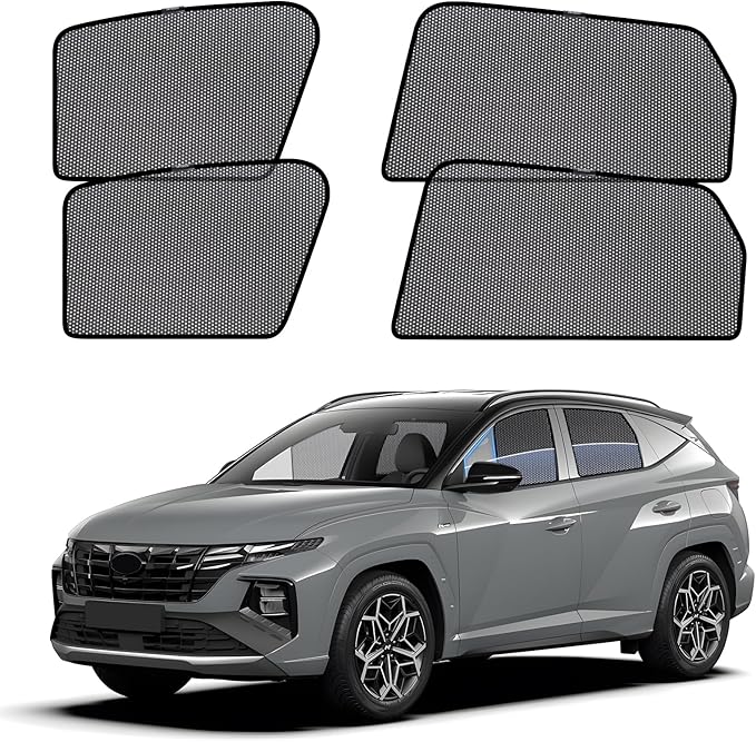 ZATOOTO Car Window Shades for Tucson 2022-2024, Baby Window Shades Sun Blocker Protect from 99% UV Rays Heat, Car Window Covers with Breathable Mesh Screen Suitable for Camping, Napping