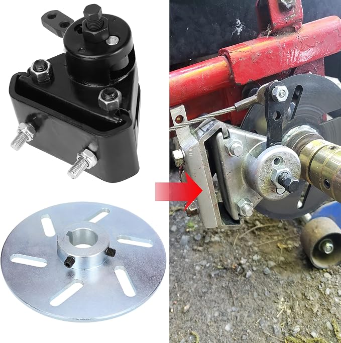 GREHUA Go Kart Brake Kit Compatible with Yerf-Dog Manco 9598 9597 ASW Bristers Airheart MB-1, Mechanical Disc Brake Caliper with Bracket for Predator 212cc 196cc 6.5hp GX160 Drift Trike Go Cart Parts