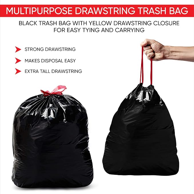 Pink Car Trash Can Plus Trash Bag Bundle – Leakproof, w/Stability Flap, Anti-Slip Base, Portable – Includes 1 Roll Inside + 3 Extra Roll (80pcs) – Black, Large – for Cars, SUV, & Trucks