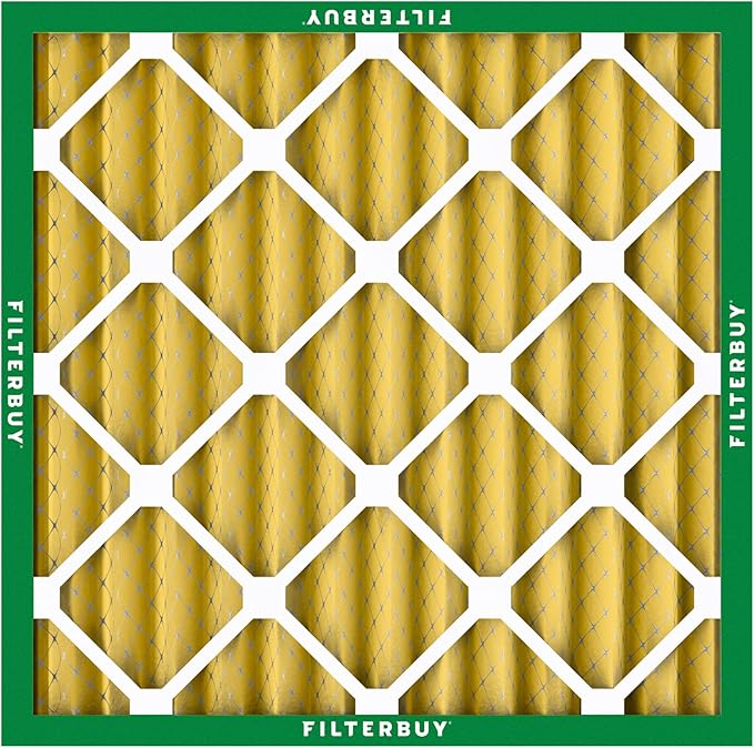 Filterbuy 10x10x2 Air Filter MERV 11 Superior Pet & Allergy Defense (5-Pack), Electrostatic Pleated HVAC AC Furnace Filters Replacement (Actual Size: 9.50 x 9.50 x 1.75)
