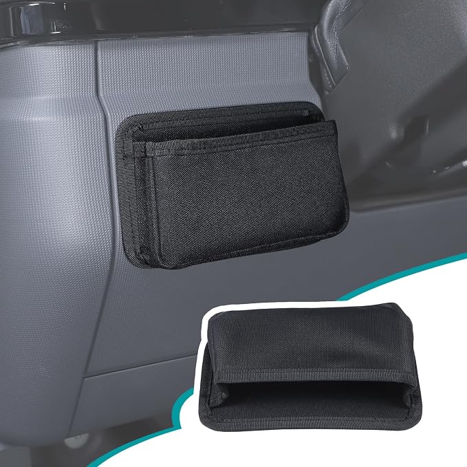 Car Seat Side Pocket Organizer Compatible with Ineos Grenadier 2020-2026 Oxford cloth material Left Side Organizer Cell Phone Pouch Sunglasses Holder Storage Tray Accessories (Black)
