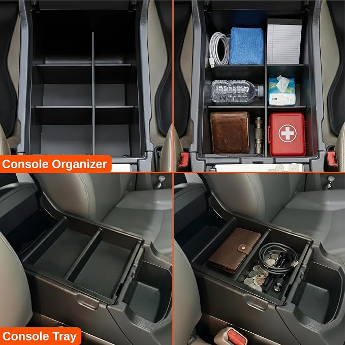Vehicle OCD - Center Console Divider and Tray Organizer for Toyota 4Runner (2003-2009) - Made in USA - SLX510