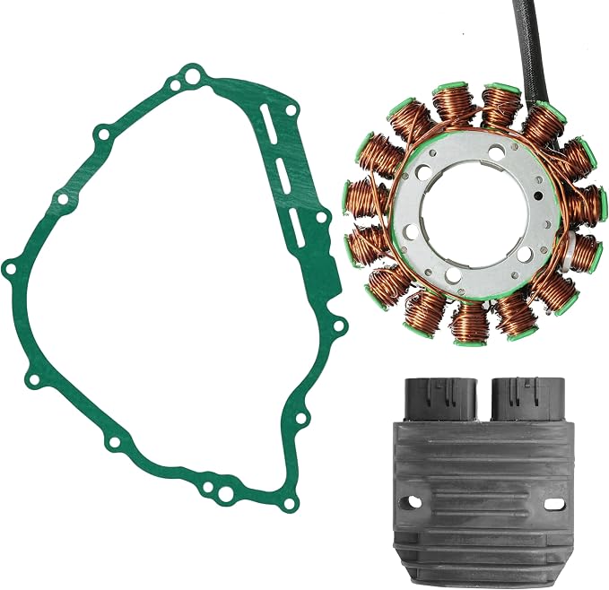 Caltric Stator and Regulator Rectifier with Gasket Compatible with Yamaha Rhino 700 Yxr700F 4X4 Fi 2008-2013