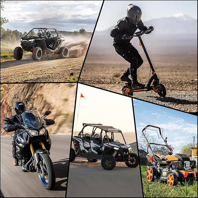 Lithium Motorcycle Battery, Forgetyo YTX20L-BS LiFePO4 Battery, 12V 10AH 700A ATV, UTV, Jet Ski, 4 Wheeler, Snowmobile, Personal Watercraft, Seadoo, Polaris, Generator and Riding Lawn Mower Battery