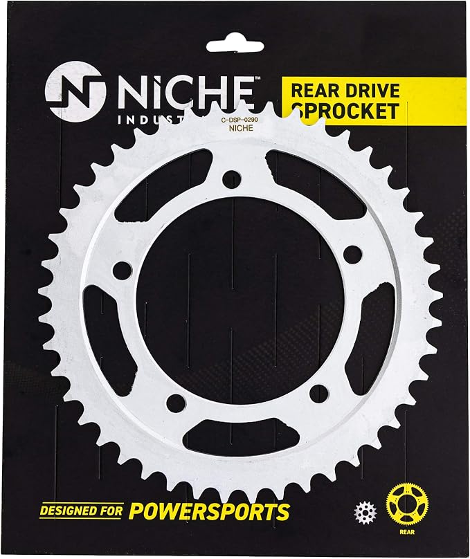 NICHE Drive Sprocket Chain Combo for Suzuki GSXR600 Front 16 Rear 45 Tooth 525VM-X X-Ring 110 Links