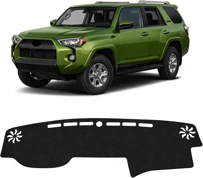 KUST Black Dash Cover for Toyota 4Runner 2010-2024 Non-Slip Dashboard Cover Accessories for Toyota 4Runner Custom Fit Dash Mat Sunshade Windshield No Glare