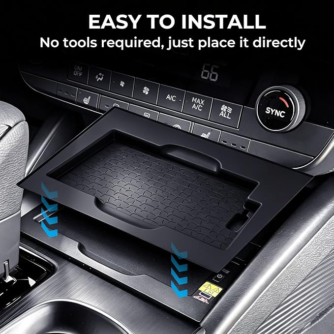 Wireless Charging Protective Mat for Subaru Outback 2026, Interior Accessories Center Console Silicone Anti-Slip Wireless Charger Cover Pad Protector for 2026 Outback, Black