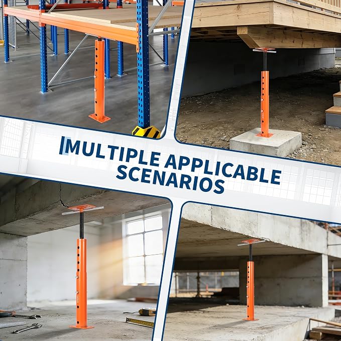2 Pack Jack Post, House Floor Jack with 19"-36" Height Range, 18000 LBS Lifting Joist Beam Basement Jacks for Leveling, Lifting