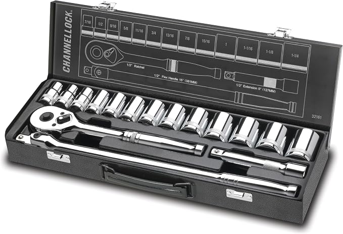 Channellock - 16-Pc 1/2 Dr Fractional Sae S (32161)