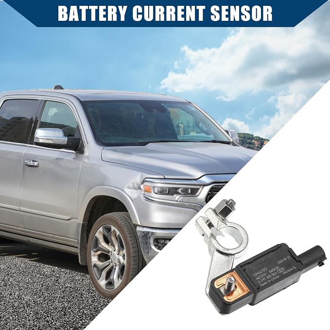 No.68318616AC / Battery Current Sensor for Chrysler Pacifica 2019-2022 for Jeep Compass 2018-2022 / Front Battery Voltage Temperature Sensor/Durable Metal / 1Pcs Black