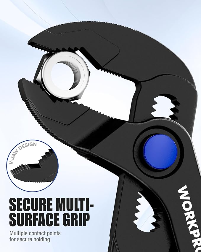 WORKPRO 4-Piece Snap Ring Pliers Set & WORKPRO 2-Piece Mini Pliers Set