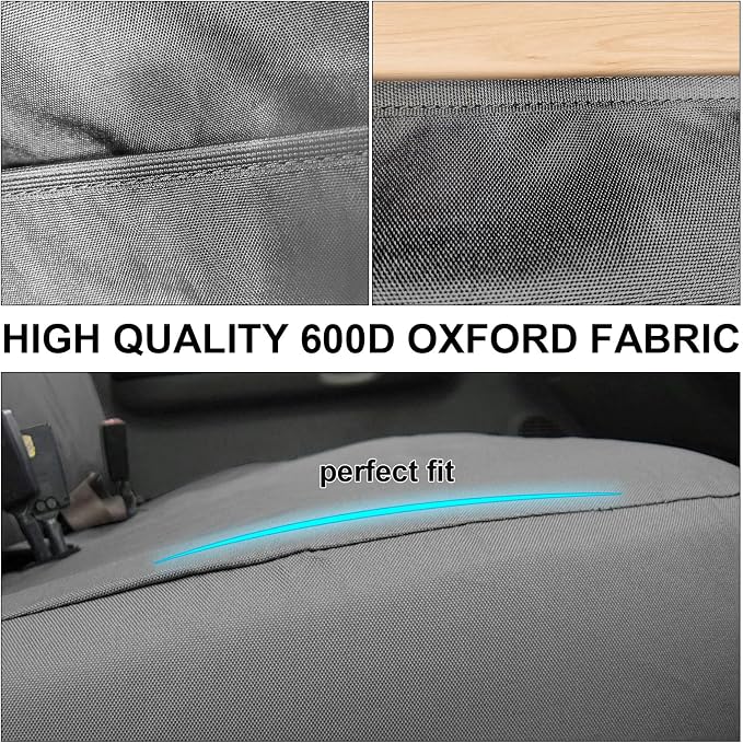SAPUBK Custom-Fit Front Bench Seat Cover Replace for 1999-2007 Ford F250 F350 F450 F550, Waterproof 600D Oxford Cloth Interior Seat Cover Accessories(Machine Washable)
