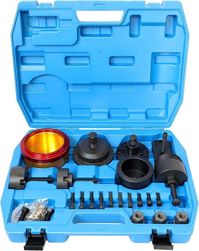 DPTOOL Crankshaft Seal Removal Tool Kit Crankshaft Front and Rear Oil Seal Remover and Installer Set Compatible with BMW N40 N42 N45 N45T N46 N46T N52 N53 N54 N55 Engine