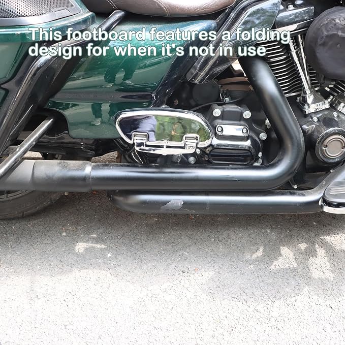 Chrome Streamliner Passenger Footboards/Foot Pegs for Harley Touring Models Street Glide Road Glide Electra Glide Road King 1993-2024 2025 2026