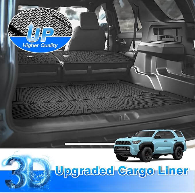4Runner Cargo Liner - Trunk Mat for Toyota 4Runner 2025 2026 (Only fit for Gas 5 Seater) (Not for Hybrid EV & i-Force MAX), All Weather Cargo Mat for 4Runner Accessories,Car Accessories