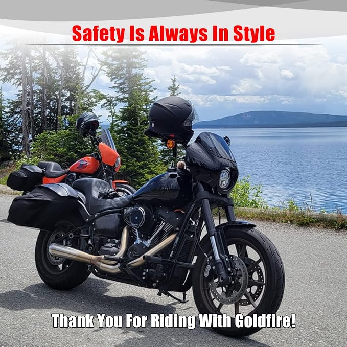 Goldfire Rear Passenger Foot Pegs Crash Bar Frame Slider Motorcycle Highway Pegs Bumper Protector Engine Guard Fits For Harley Softail Street Bob Low Rider Heritage Classic 2018-2023