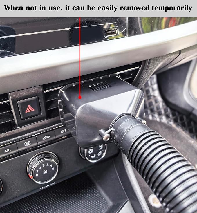 Car AC Vent Extender for Backseat, Universal Air Flow Extension for Most Cars SUVs, Rear Seat Cooling Vent Extension for Kids Pets and Passengers, 78.8 Inch long