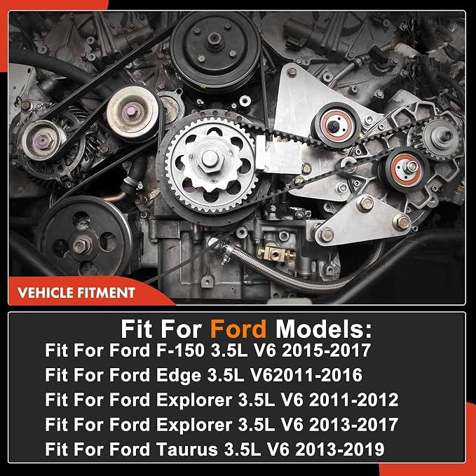 3.5 Timing Chain Kit w/Water Pump Fit for Ford Edge Explorer 11-19 303-1248 | Camshaft Holding Tool with Timing Alignment Holder Tool Kit Fit for Flex/Taurus/Mustang 3.5L 3.7L V6 BL3Z-6268-A